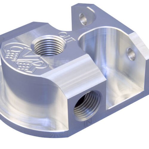 Billet Alum Remote Oil Filter Mount GM