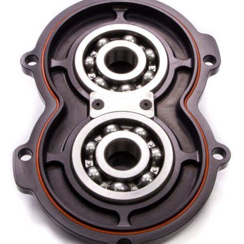 Billet Alum Rear Cover w/Bearings Black