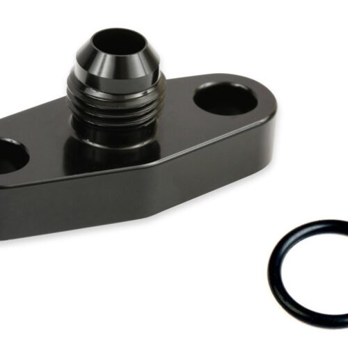 Turbo Oil Drain Back Flange  6an – Black