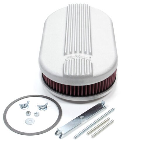 Air Cleaner Kit Classic Finned Small Oval