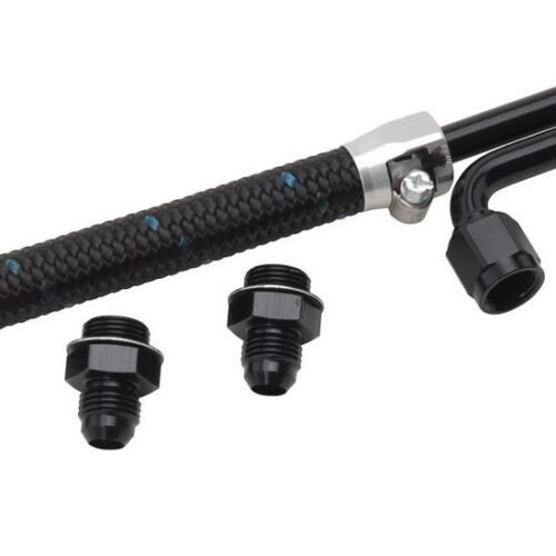 Dual Quad Fuel Line Kit Clear/Black Finish