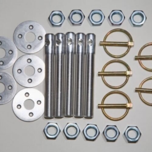 Hood Pin Kit 1/2in Alum