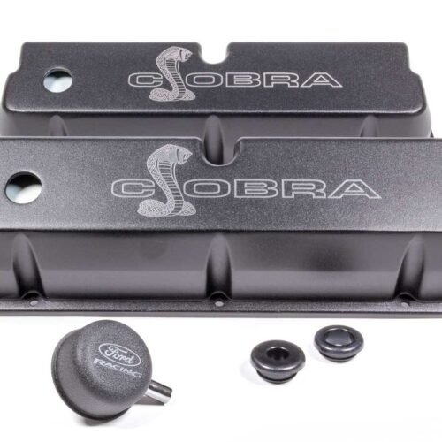 SBF Valve Covers w/Cobra Logo Black