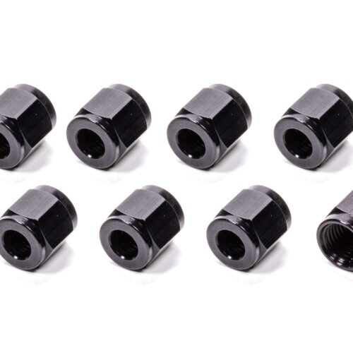 #4 Aluminum Tube  Nuts (10pk) Black