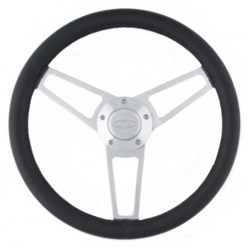 Billet Series Leather St eering Wheel Ford Logo