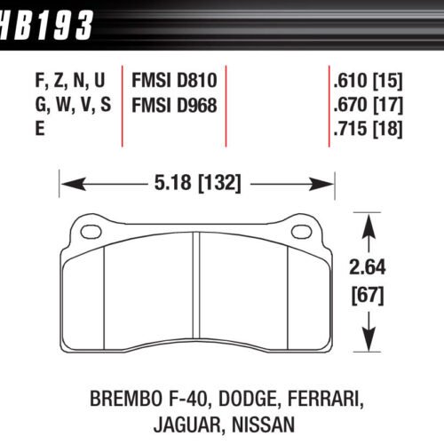 Street Brake Pads Front Viper HPS