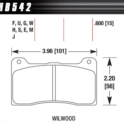 Brake Pad Billet DynaPro Narrow DTC-60