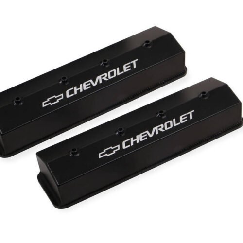 SBC Billet Rail Fab. Alm Valve Covers wo/Hole