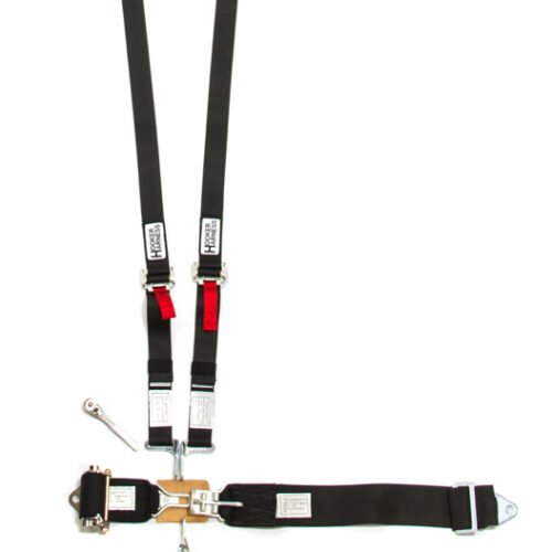 5-Pt Harness System Hans LL Ratchet Adj Black