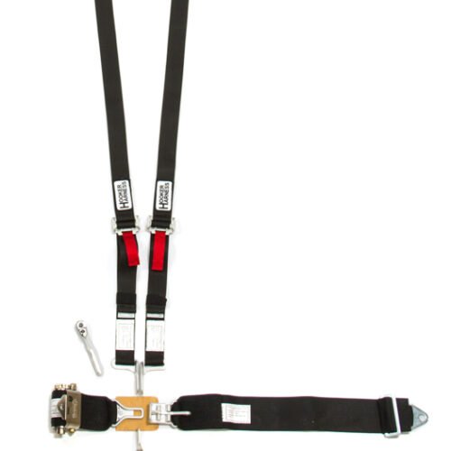 5-Pt Harness System Hans LL USD Ratchet Adj Black