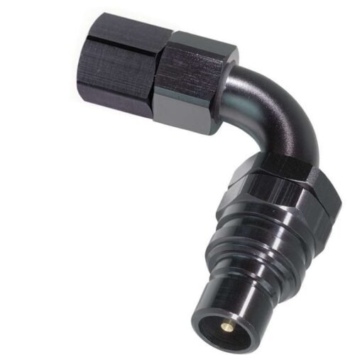 8an 90-Deg Female w/Plug Fitting – Valved