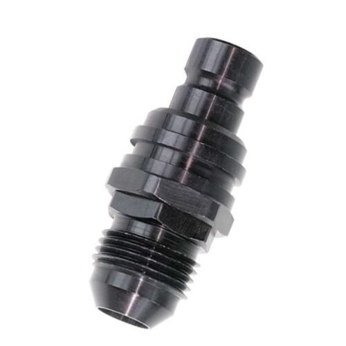 Q/R #6 Male Plug Black