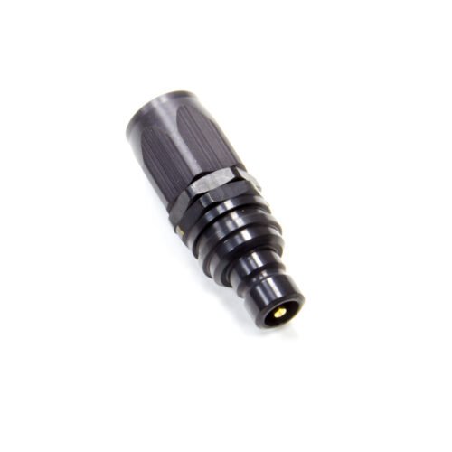 Q/R #8 Str Hose End Black