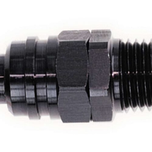 Q/R Male 1/4in NPT Plug Black