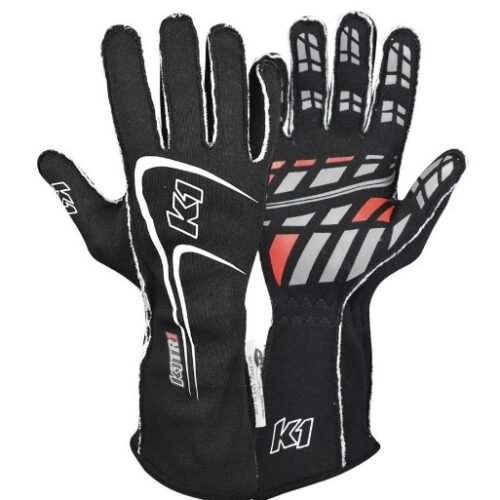 Glove Track1 Black Large SFI 5