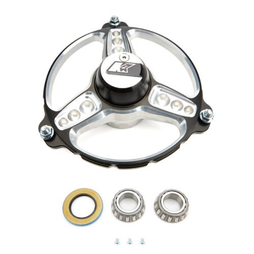 Front Hub Black 3 Spoke Direct Mount w/Bearings