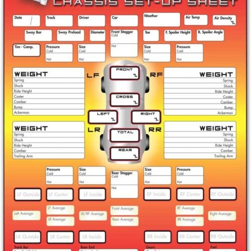 Chassis Set Up/Tire Sheet