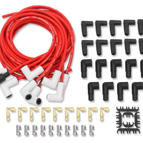 Pro Sidwinder Plug Wire Set w/Ceramic Boots Red