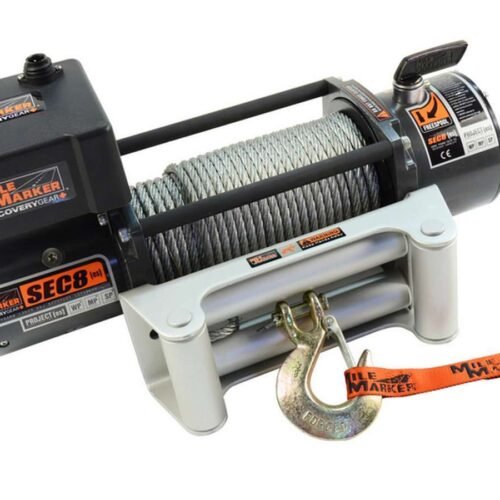 8000lb Winch w/Roller Fairlead 12′ Remote