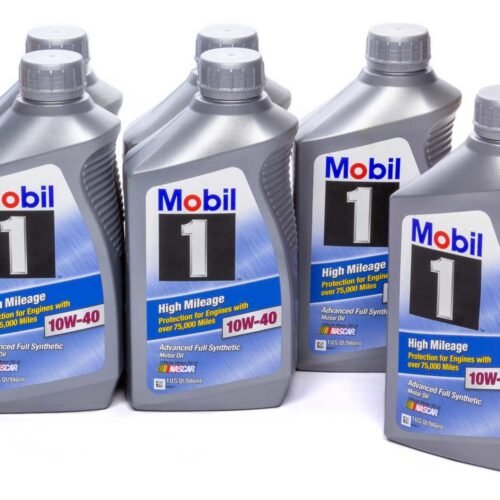 10w40 High Mileage Oil Case 6x1Qt Bottles