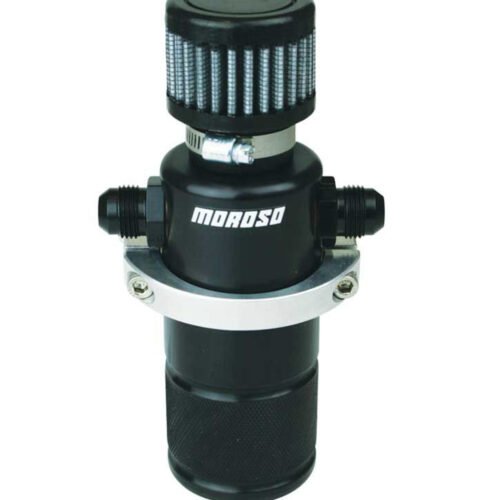 Compact Breather Tank Billet Alm. Black