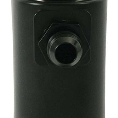 Breather Tank 1qt w/10an Fitting – Poly – Black