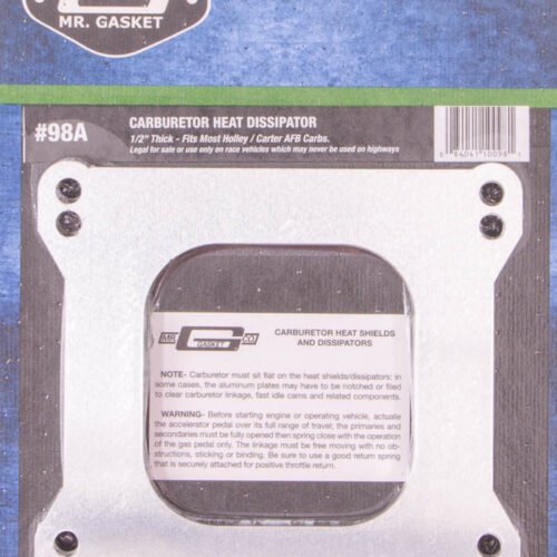 Carb. Dissipator 1/2in Thick- Open Center