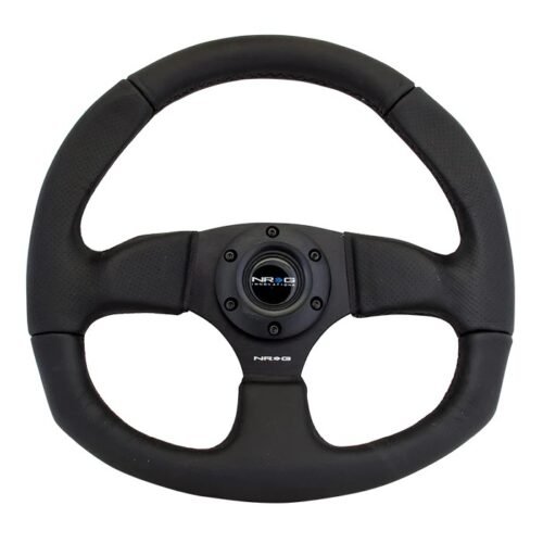 Steering Wheel 350mm 3in Dish Black Leather