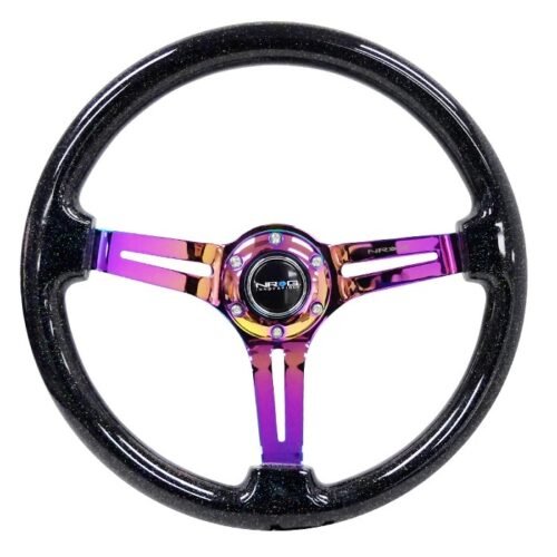 Steering Wheel 350mm 3in Dish Galaxy -Neochrome