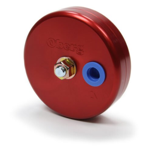 UFO Billet Fuel Filter – 4in 28-Micron Red