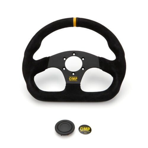 Super Quadro Steering Wheel Black Spokes Suede