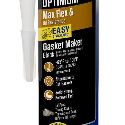 Optimum Black RTV 12 Oz Silicone Cartridge