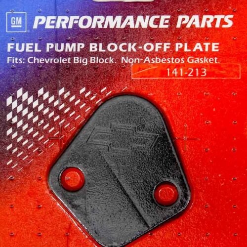 BBC Fuel Pump Block-Off Plate Black Crinkle