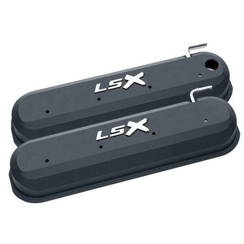 GM LS Valve Covers – Slant Edge Black