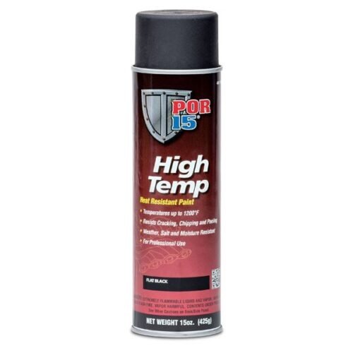 High Temperature Flat Bl ack Paint Aerosol 15oz