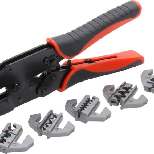 Ratcheting Wire Crimper with Dies