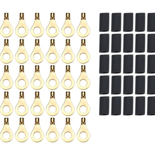 Ring Terminal 1/4in 14- 16 Ga w/Heat Shrink 50pk