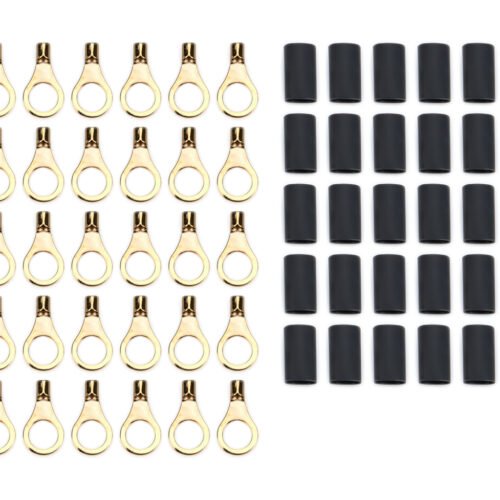 Ring Terminal 5/16in 14- 16 Ga w/Heat Shrink 50pk