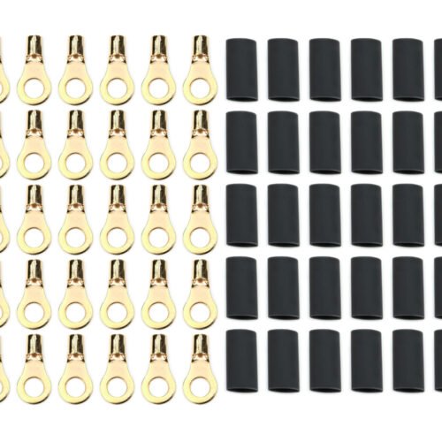 Ring Terminal 5/16in 8 Ga w/Heat Shrink 50pk