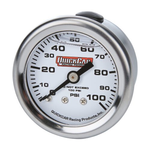 Pressure Gauge 0-100 PSI 1.5in Liquid Filled