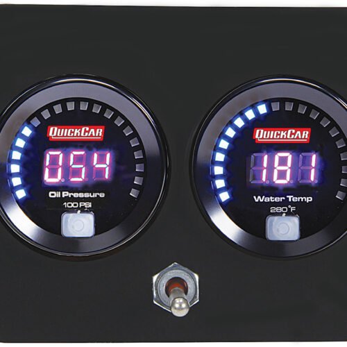 Digital 2-Gauge Panel Open Wheel OP/WT w/Batt