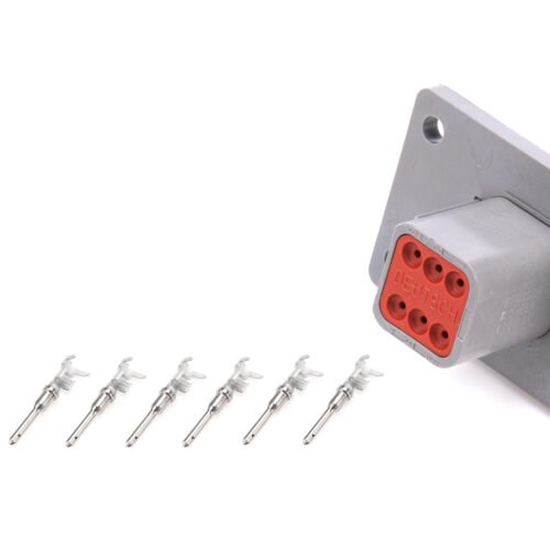 Plug Deutsch 6 Pin Receptacle w/Flange