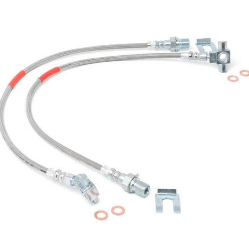 Front Extended Stainless Steel Brake Lines for 4