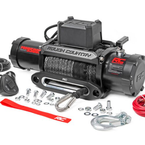 9500lb Pro Series Electr ic Winch Synthetic Rope