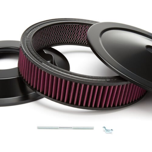 14in X 3in Muscle Air Cleaner Black/Red