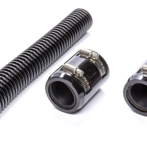 Black 12in Stainless Radiator Hose Kit