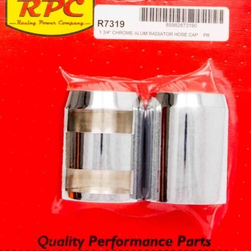 Chrome Radiator Hose End Pair