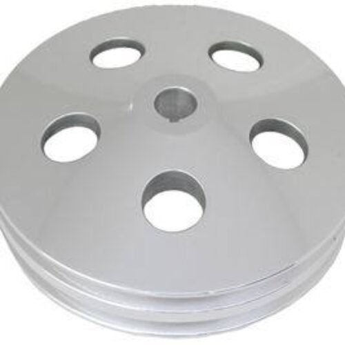 Polished Aluminum GM 2V Power Steering Pulley