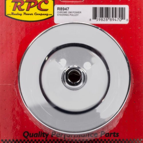 GM Power Steering Pulley 2 Groove Chrome