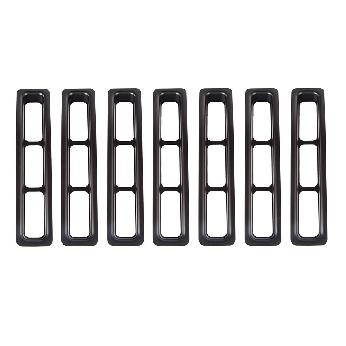 Grille Inserts Black 97- 06 Jeep Wrangler TJ